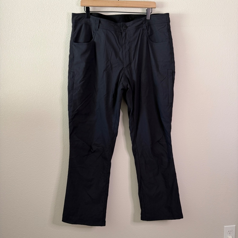 ORVIS Mens Fleece Lined Performance Pants Black Size 36 x 30 Gorpcore Tech